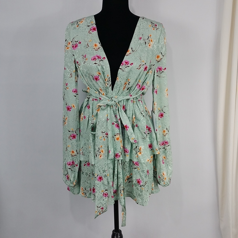 Majorelle Berkshire Dress In Green Whisper